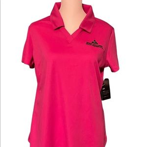 Nike Dri-Fit V-neck Polo, M, Pink